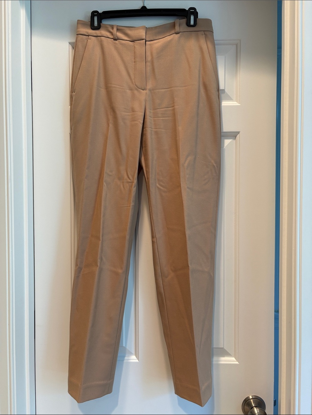 Women's Tailored Straight-Leg Pants in Camel